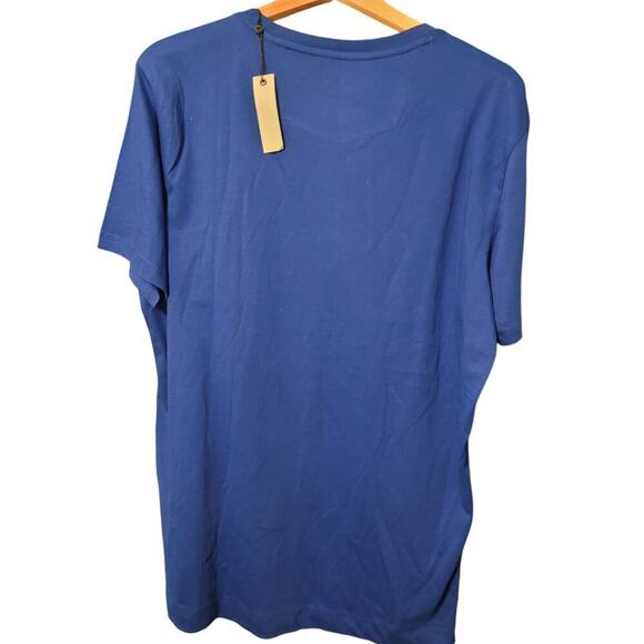 Robert Graham Men Dragon Skull Shirt L Blue Yellow Artsy Grunge Graphic Tee NEW - Picture 3 of 6